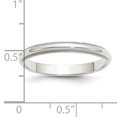 thumbnail image 3 of SS 3mm Half Round Milgrain Size 5 Band, 3 of 3