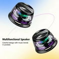 thumbnail image 3 of G200 Magnetic Bluetooth Speaker, Portable Colorful Speaker with Color Light Phone Stand Speaker, 3D Surround Sound Effect, Strong Magnet, for Phone/Android/Fridge/Workbench/Pole/Car/Bike/* Cart, 3 of 10