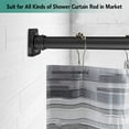Adhesive Shower Curtain Rod Tension Holder Shower Rod Mount Retainer