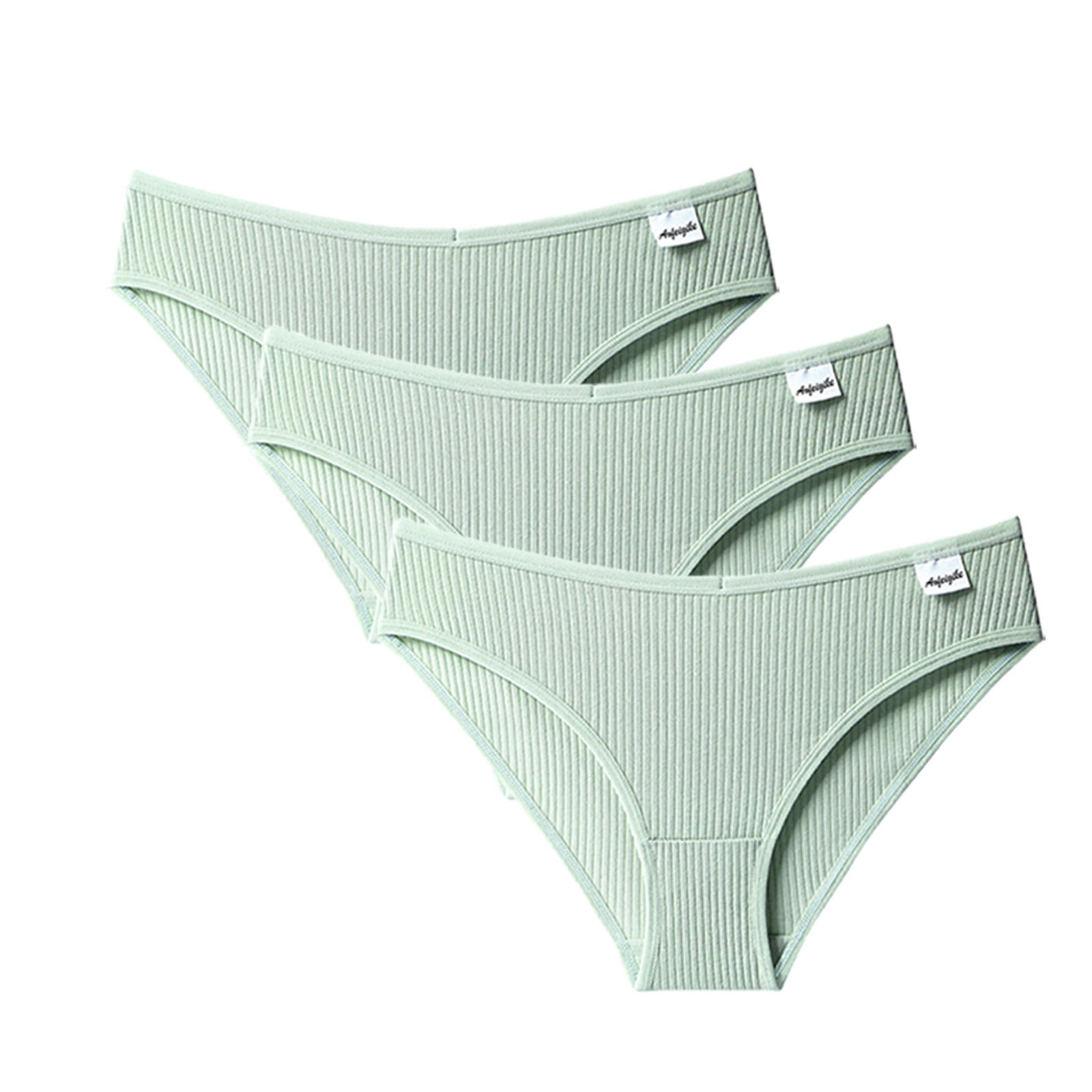 Knitlord Womens Cotton Stretch Bikini Panties Comfort Rib Underwear 6 Pack 