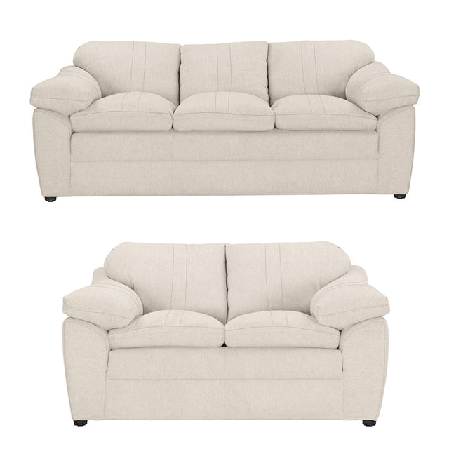 Sala 3-2 TRINITY Aston 2 piezas ( Sofá, Love Seat ) Crema Ivory Para Sala