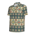 thumbnail image 2 of Balery Traditional Tribal Aztec1 Printed Men’s Short Sleeve Polo Shirt, Midweight Men's Shirt,Golf Polo shirts -, 2 of 9