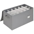 Christmas Ornament Storage Container with Dividers Box Stores Up to 54