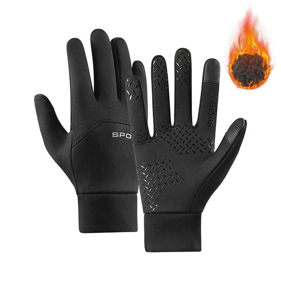 USB Heated Gloves, Rechargeable Winter Warm Gloves with Heating Technology, Thermal Outdoor Sports Gloves for Hiking, Cycling, Driving and Cold Weather Activities Black