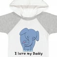 thumbnail image 4 of Inktastic I Love My Daddy Elephant Blue Boys Baby Bodysuit, 4 of 5
