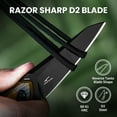 thumbnail image 4 of Kizer Fixed Blade Knife GROOM, D2 Steel D2 & PEI Handle Pocket Tactical Knives, 1060A3, 4 of 8