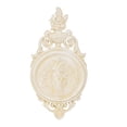thumbnail image 1 of Sungmor Placa de Pared de Hierro Fundido Ornamentada, Relieve Clásico de Mujer en Estilo Campestre Francés, Escultura Decorativa Vintage para Hogar, Jardín o Patio, Acabado Blanco Antiguo, 1 of 8