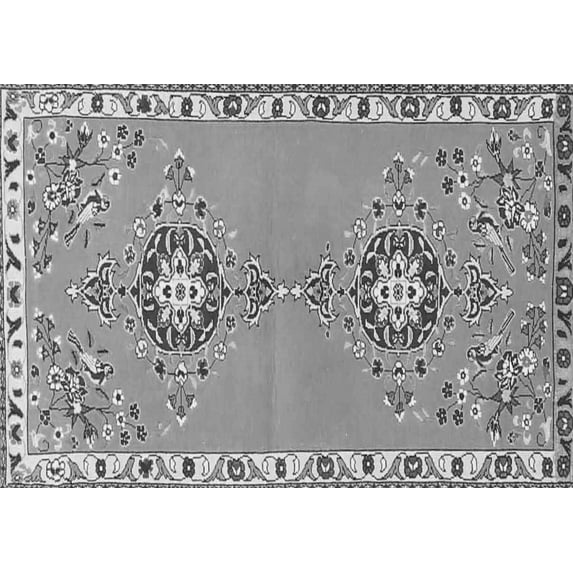 Ahgly Company Indoor Rectangle Persian Gray Traditional Area Rugs, 6' x 9'