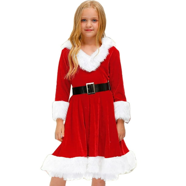 toraway Robes pour Filles 12-14 Ans Costume de Noël Manches