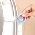 thumbnail image 4 of QualitChoice Toilet Seat Lifter Universal Closestool Handle Self Adhesive Avoid Touching Cover Lifting Holder Carrying Accessory Orange 1Set, 4 of 6