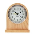 Analog Clock Movement Battery Operated Wooden Desktop Clock Countertop