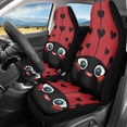 thumbnail image 2 of Uorisanigo Cute Ladybug Car Seat Covers Breathable Front Seat Cover Anti-Slip Back Fabric Waterproof Car Seat Cover Easy to Install Universal for Cars Truck SUV Van, 2 of 7