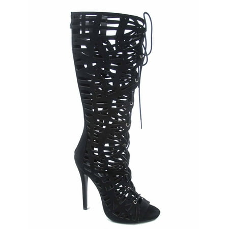 lace up heels gladiator