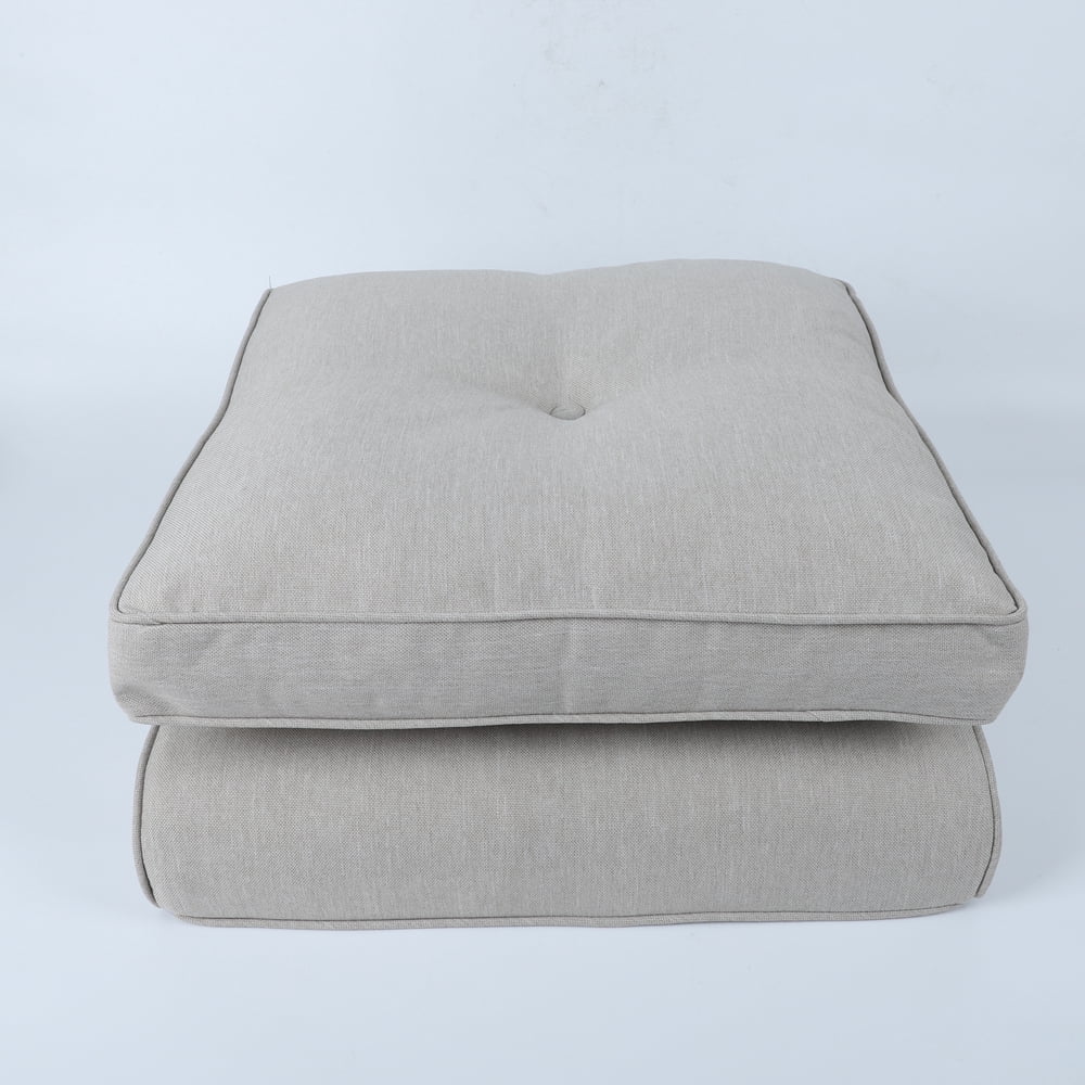 Only choice Patio Chair Cushion Deep Seat Patio Chair Cushion 22 x 24 x 4 Inch Set of 2,Outside High Back Cushion for Outdoor Glider Rocking Chairs Loveseat Couch (Beige)