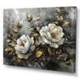 thumbnail image 2 of Designart "White Romantic Roses" Floral Rose Wall Art Print, 2 of 5