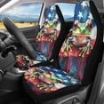 thumbnail image 2 of XYZCANDO Car Seat Covers Stretchy Cloth Car Front Seat Covers Car Seat Cover Set Lightweight Anti-Slip Truck SUV, Frog and American Flag Design, 2 of 10