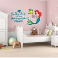 thumbnail image 3 of Feeding Fish Salty Air Mermaid Vibes Seahorse Statfish Urchin Shell Princess Starfish Creatures Queen Sweet Dreams Bedtime Unicorn Lovely Dream Wall Decal Sticker - Size: 40 In X 20 In, 3 of 5