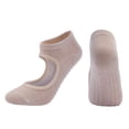 thumbnail image 1 of Ladies‘ Solid Color Backless Grip Socks Yoga Ankle Sports Socks Ladies‘ Anti Slip Slippers Socks Red, 1 of 2