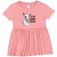 thumbnail image 3 of Inktastic Future Goat Farmer Girls Baby Dress, 3 of 5