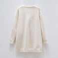 thumbnail image 6 of Dagugfen Baby Girls Clothes Sweater Cardigan Long Sleeve Loose Comfy Solid Color Casual Long Outwear 3-11 Years, 6 of 9