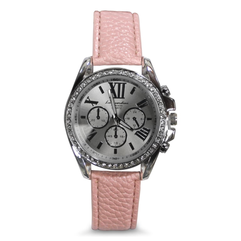 New Luis Cardini Princess Pink Set - Ladies Rhinestone Watch  display picture 1