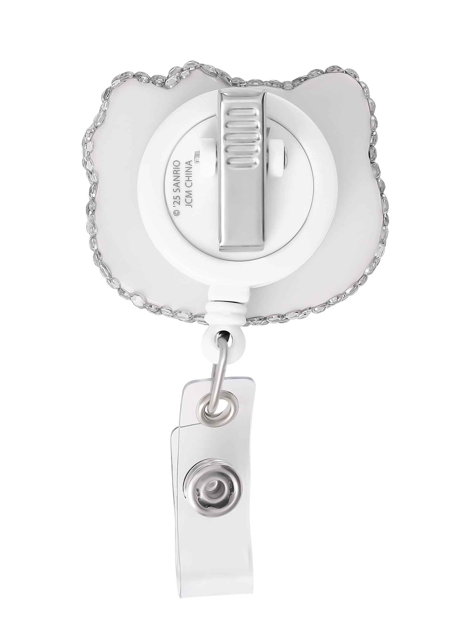 Sanrio Girl's Hello Kitty Badge Reel, Retractable ID Card Badge Holder with Alligator Clip