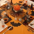thumbnail image 6 of Halloween Decorations Table Runner - Black Lace Spider Web Table Runners for Halloween Table Decor, 18 X 72 Inch Halloweens Lace Table Runner for Halloweens Party Home Kitchen Dinner Decoration, 6 of 6