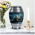 thumbnail image 6 of Golden Owl Urns For Ashes Adult Mom - Funeral Large Urn For Human Ashes Man And Women - Memorial Gifts For Decorative 10Inch To 200 Cubic Inches Capacity Include Velvet Bag, 6 of 7