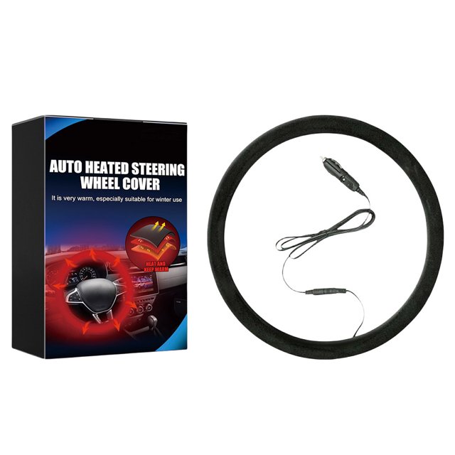 Protector Volante Antideslizante Calentador 12V para Coches Camiones