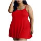 thumbnail image 1 of Neewe Women Nightgown Oversize Sleep Shirts Sleeveless Strap Sleepwear Plus Size Pleated Nightshirt Round Neck Nightdress, 1 of 7
