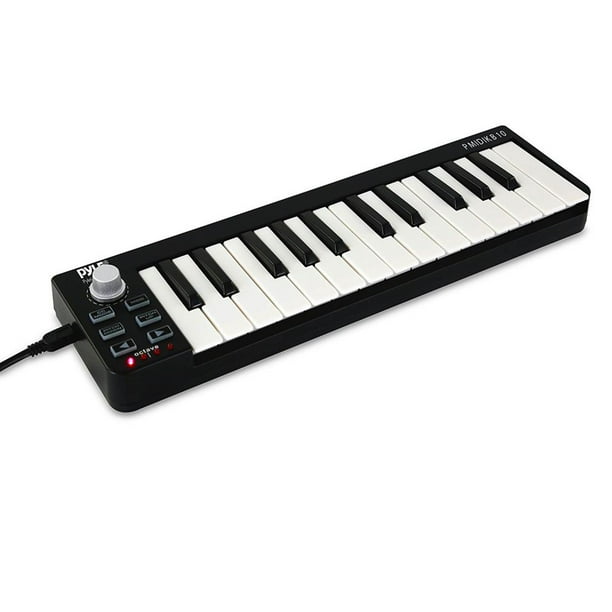 Pyle Mini USB MIDI Controller Keyboard - Key Portable Audio Recording Workstation Equipment - Hardware Buttons Control DAW Software personal computer Computer Electronic Music Production - Walmart.com