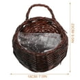 thumbnail image 5 of LOLIPPYY Set of 2 Woven Wall Flower Baskets Natural Wicker Hanging Farmhouse Decor Entrance, 5 of 8