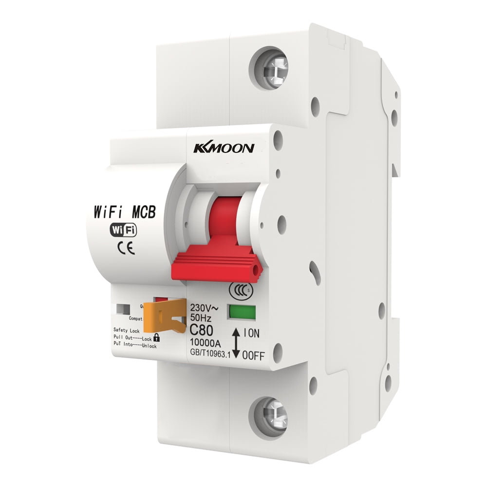 1P WiFi Intelligent Circuit Breaker with Energy Monitoring and Meter Function Works with and