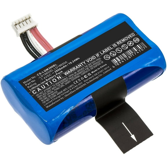 Replacement Battery for Ingenico LD18650D,7.4V/2600mAh