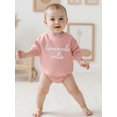 thumbnail image 2 of Argulvti Barboteuse de l\'Action de Grâce pour Bébé, Broderie de Lettres, Manches Longues, Col Rond, Combinaison Chandail, 2 of 7