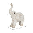 thumbnail image 4 of Modern Resin Elephant Figurine for Home Decor - Decorative Object for Bathroom, Living Room, and Shelf Accent - Ornaments for Office, Entryway Display, or Coffee Table Decor - 8", White, 4 of 15