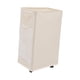 thumbnail image 2 of Cesto de ropa sucia plegable para almacenamiento de esterillas de yoga, 84 L, con asas, cesto de ropa sucia portátil, cesto de almacenamiento de yoga Blanco, 2 of 9