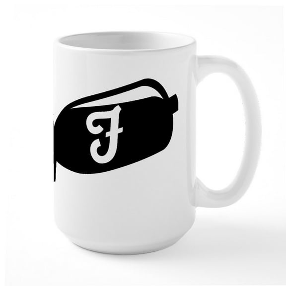 CafePress - F Bomb - 15 oz Ceramic Large White Novelty Mug