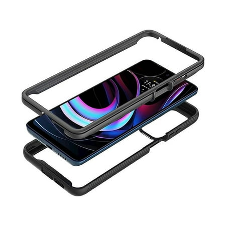 SaharaCase - GRIP Series Case for Motorola Edge (2021) - Black