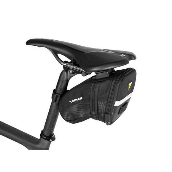 Topeak Aero Wedge Pack, avec Fixateur F25, Moyen, Noir