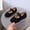 E047-Black, variant on hengsof Girls' Spring Summer Solid Color Flat Shoes Soft Elastic Casual Dress Shoes Wedding Party Princess Shoes Fashionable Versatile Soft Sole Moccasins