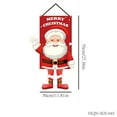 thumbnail image 3 of Merry Christmas Hanging Flag Cartoon Santa Claus and Snowman Garden Flags Decorative Flags for Outdoor Indoor Home Decor (Santa Claus), 3 of 6
