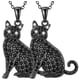 thumbnail image 2 of Cadenas con dije de Felinos CatNeck08 2Pzas Bombay Cat Negro Metal Cadena y Dije., 2 of 2