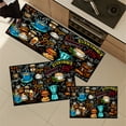 thumbnail image 2 of YIMEIS Coffee Bean Blue Cup Kitchen Decor Set of 3 Christmas Fall Kitchen Rugs, Xmas Decorative Farmhouse Floor Mats for Home Kitchen Dining Room Decorations - 16''*24'' and 20''*30'' and 17''*47'', 2 of 10