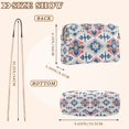thumbnail image 4 of FORMRS Women Crossbody Purse with Chain Strap Vegan Leather Shoulder Handbag, Navy Blossom Mosaic, 4 of 7