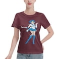 thumbnail image 1 of T-Shirt Basique à Manches Courtes pour Femmes Sailor Moon Mizuno Ami, 1 of 6