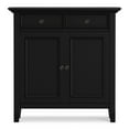 thumbnail image 2 of Amherst 36 inch Wide Solid Wood Transitional Storage Cabinet in Black, 2 of 10
