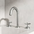 thumbnail image 3 of VIGO Jewel 9 in. H 2-Handle High-Arc Widespread Bathroom Faucet with Cross Handles in Brushed Nickel-VG01308BN, 3 of 13