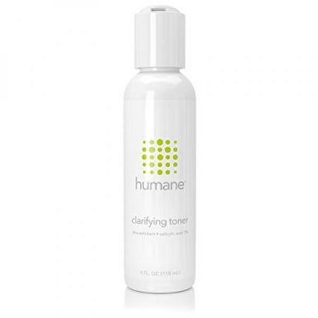 Humane Clarifying Toner BHA Salicylic Acid 2% Pore Minimizer & Facial Exfoliant, 4 Ounce