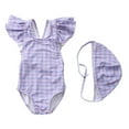 thumbnail image 2 of ATOGUTA Girls Kid Swimsuits Kids Bathing Suit One Piece Swimwear With Hat Set Cute Size 6M-5T, Multicolor, 2 of 6